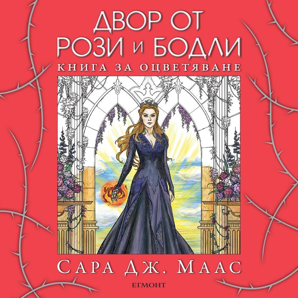 Двор от рози и бодли: Книга за оцветяване (+ подарък моливи)