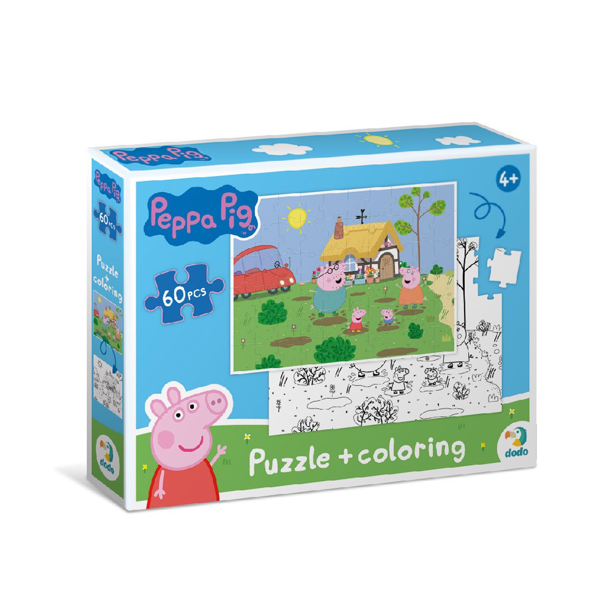 Пъзел DODO 60ч. 2 в 1 Peppa Pig