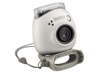 Компактен фотоапарат за креативни снимки Instax Pal, бял