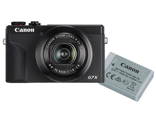 Canon PowerShot G7 X Mark III Battery Kit – черен компактен фотоапарат за професионални влогове
