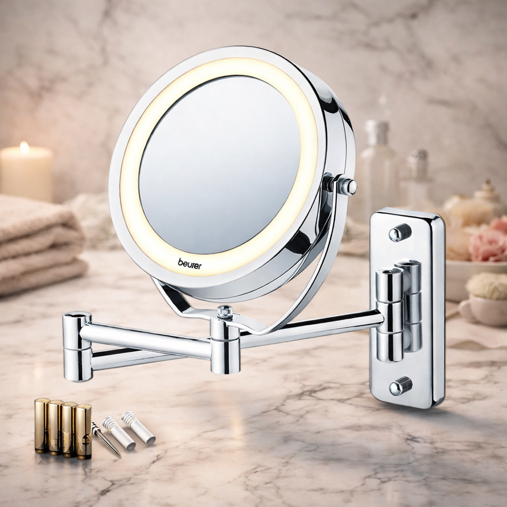 Козметично огледало Beurer BS 59 Illuminated mirror, wall-mounted/standing , 11 cm