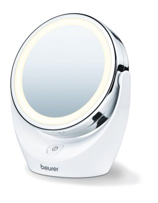 Козметично огледало Beurer BS 49 lluminated cosmetic mirror, 5 x zoom, 2 mirrors, 11 cm