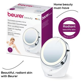 Козметично огледало Beurer BS 49 lluminated cosmetic mirror, 5 x zoom, 2 mirrors, 11 cm