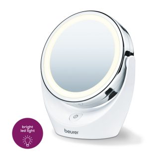 Козметично огледало Beurer BS 49 lluminated cosmetic mirror, 5 x zoom, 2 mirrors, 11 cm