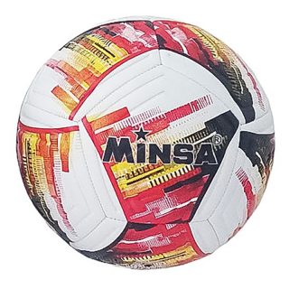 Футболна топка, MINSA 5-7409 807409, кожа, червена