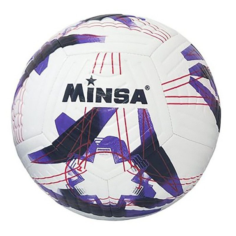 Футболна топка,MINSA 0025 TPE 720025, кожа, лилава