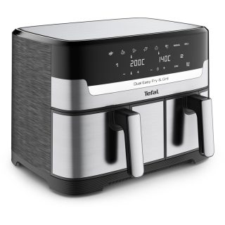 Еър фрайър Tefal EY905D10 DUAL EASY FRY & GRILL SS EU