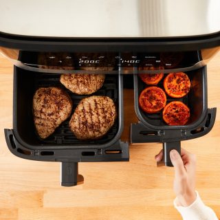 Еър фрайър Tefal EY905D10 DUAL EASY FRY & GRILL SS EU