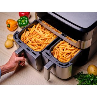 Еър фрайър Tefal EY905D10 DUAL EASY FRY & GRILL SS EU