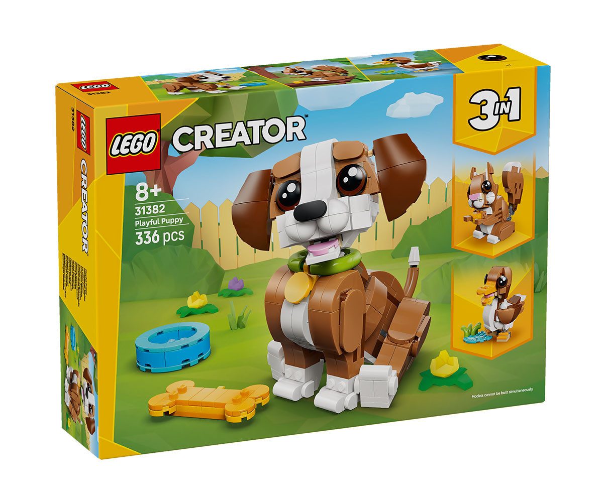 LEGO® Creator 31382 - Сладки животни: игриво кученце