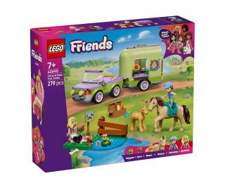 LEGO® Friends 42695 - Ремарке за кон и бебе жребче