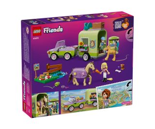 LEGO® Friends 42695 - Ремарке за кон и бебе жребче