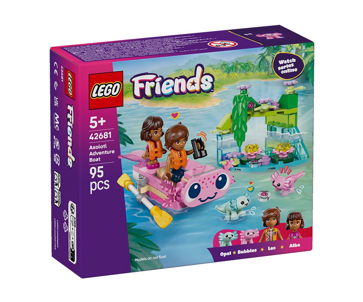 LEGO® Friends 42681 - Приключенска лодка-аксолотъл