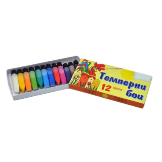 Темперни бои 12цв. в туба Естрела