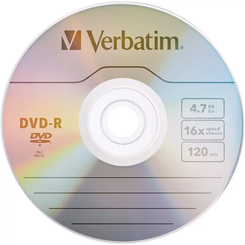 Дискове DVD-R Verbatim 50бр. фолио