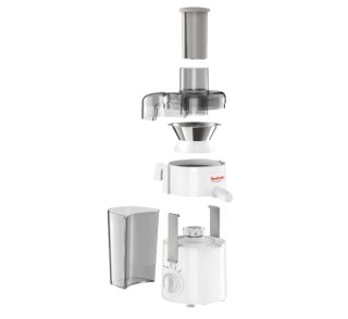 Сокоизстисквачка Tefal ZE370138 Frutelia+, пластмаса, бяла