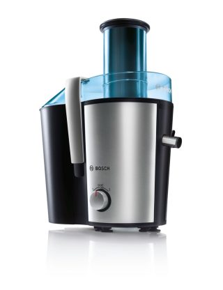 Сокоизстисквачка Bosch MES3500, центробежна, 700 W, 2 скорости, контейнер за каша 2 л, съд за сок 1.25 л с отделител за пяна, XL отвор