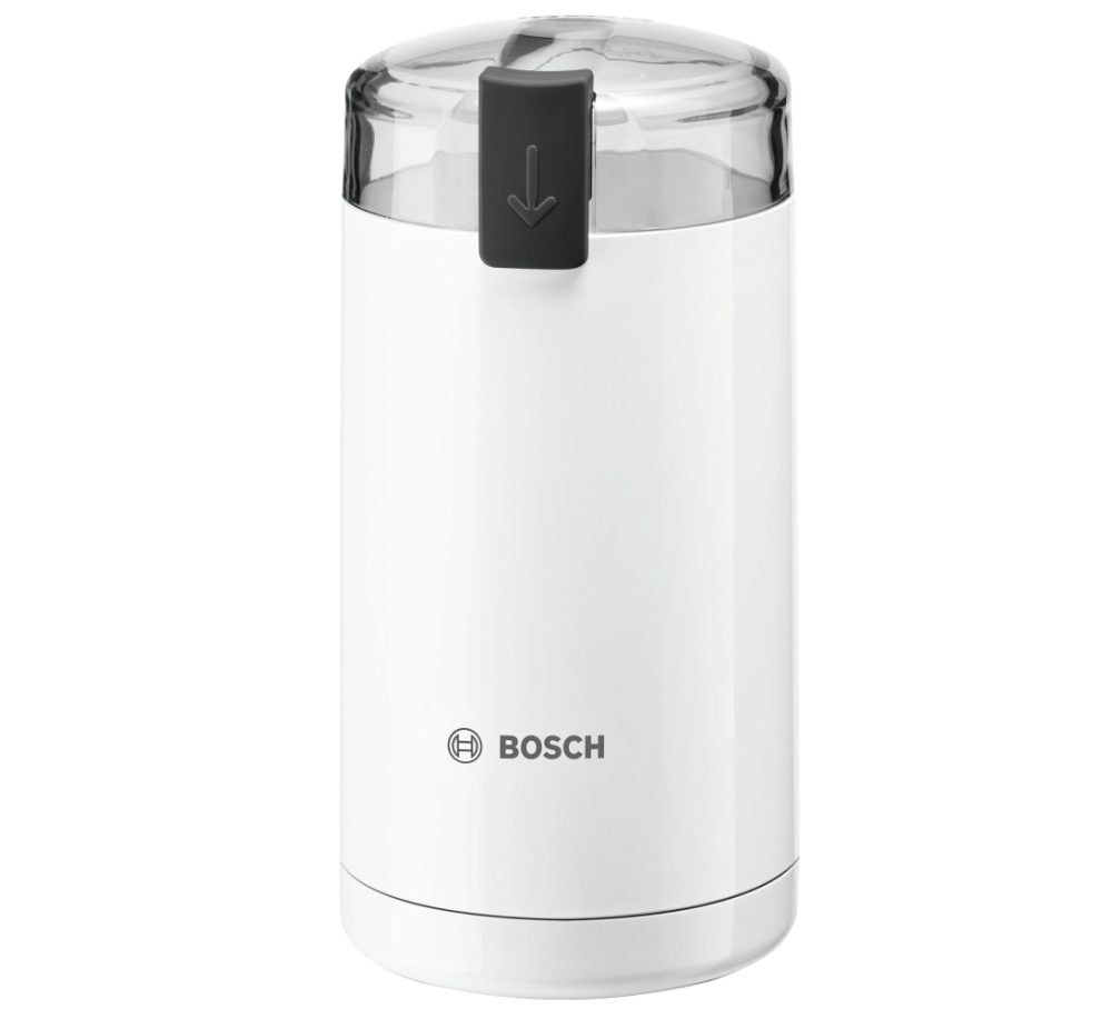 Кафемелачка Bosch TSM6A011W, 180 W, до 75 г кафе на зърна, бяла