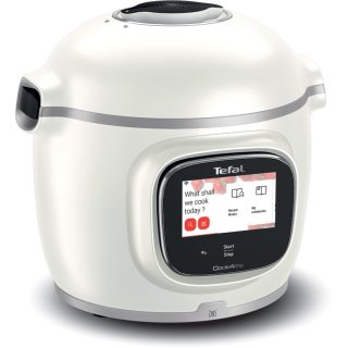 Tefal CY9442F2 Cookwareme Connect Touch PRO, бял (за Румъния/България), с вградена везна, Wi-Fi връзка, 250 вградени рецепти, 1600W, 15 режима на готвене