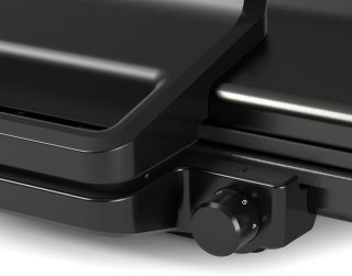 Bosch TCG3323, контактен грил 3 в 1, 2000 W, подвижни алуминиеви плочи за грил с незалепващо керамично покритие, черен