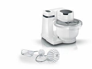 Кухненски робот Bosch MUMS2AW00, MUM Serie 2, 700 W, 4 скорости, пластмасова купа 3.8 l, бял