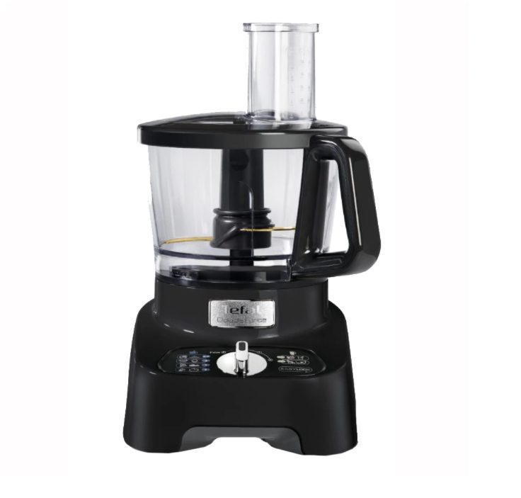 Kitchen robot, Tefal DO8218K, Double Force black, Powelix Life blades, 1000W, 3L bowl, 2L blender, kneader, chopper, 2 reversible discs, spatula
