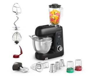 Tefal QB545F0 кухненски робот Bake Partner + 5 аксесоара, черен