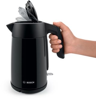 Електрическа кана Bosch TWK7L463, 2400 W, 1.7 l, черна