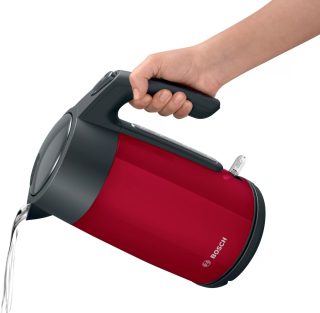 Електрическа кана Bosch TWK7L464, 2400 W, 1.7 л, червена