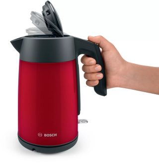 Електрическа кана Bosch TWK7L464, 2400 W, 1.7 л, червена