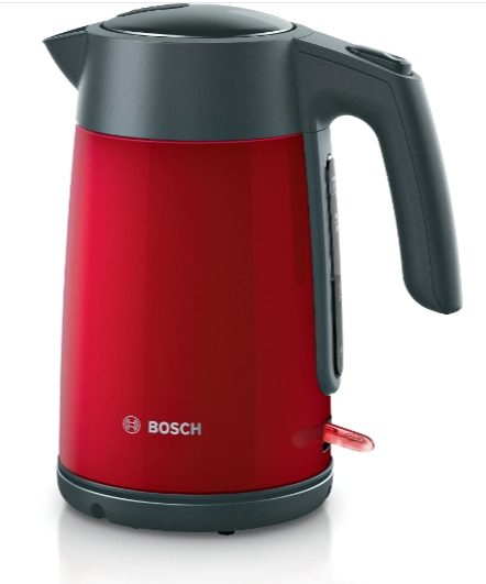 Електрическа кана Bosch TWK7L464, 2400 W, 1.7 л, червена