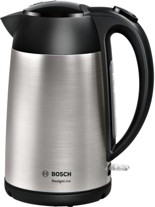 Електрическа кана Bosch TWK3P420, DesignLine, 2000-2400 W, 1.7 л, неръждаема стомана