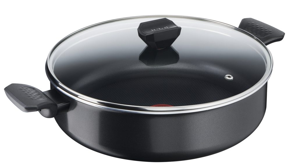 Tefal B5677253 Simply Clean плитка тенджера 28 см с капак