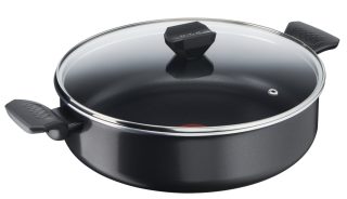 Tefal B5677253 Simply Clean плитка тенджера 28 см с капак