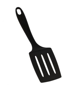 Tefal 2743712, Bienvenue, Шпатула с прорези, Кухненски прибор, С дупки, До 220°C, Може да се мие в съдомиялна, черна