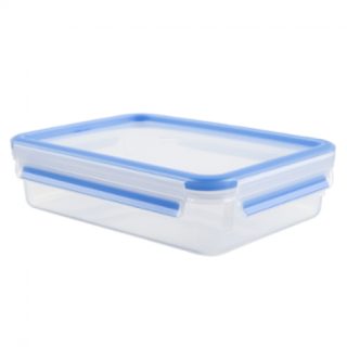 Tefal K3021412 Clip&Close правоъгълна кутия за съхранение 1,20 л, синя