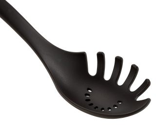 Tefal K2060214, Ingenio, Лъжица за паста, Кухненски прибори, Нейлон/фибростъкло, 39.6x10.6x6.4cm, Устойчива на 220°C, Подходяща за съдомиялна, черна