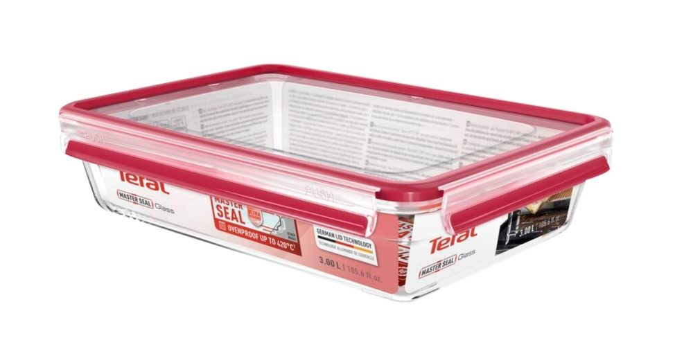Tefal N1041210 MasterSeal стъклена кутия за съхранение 3.0 L