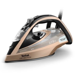 Ютия Tefal FV9852E0 Ultimate Pure, 3200W, мощна пара, самопочистваща плоча, Micro Calc, автоматично изключване, анти-капкова