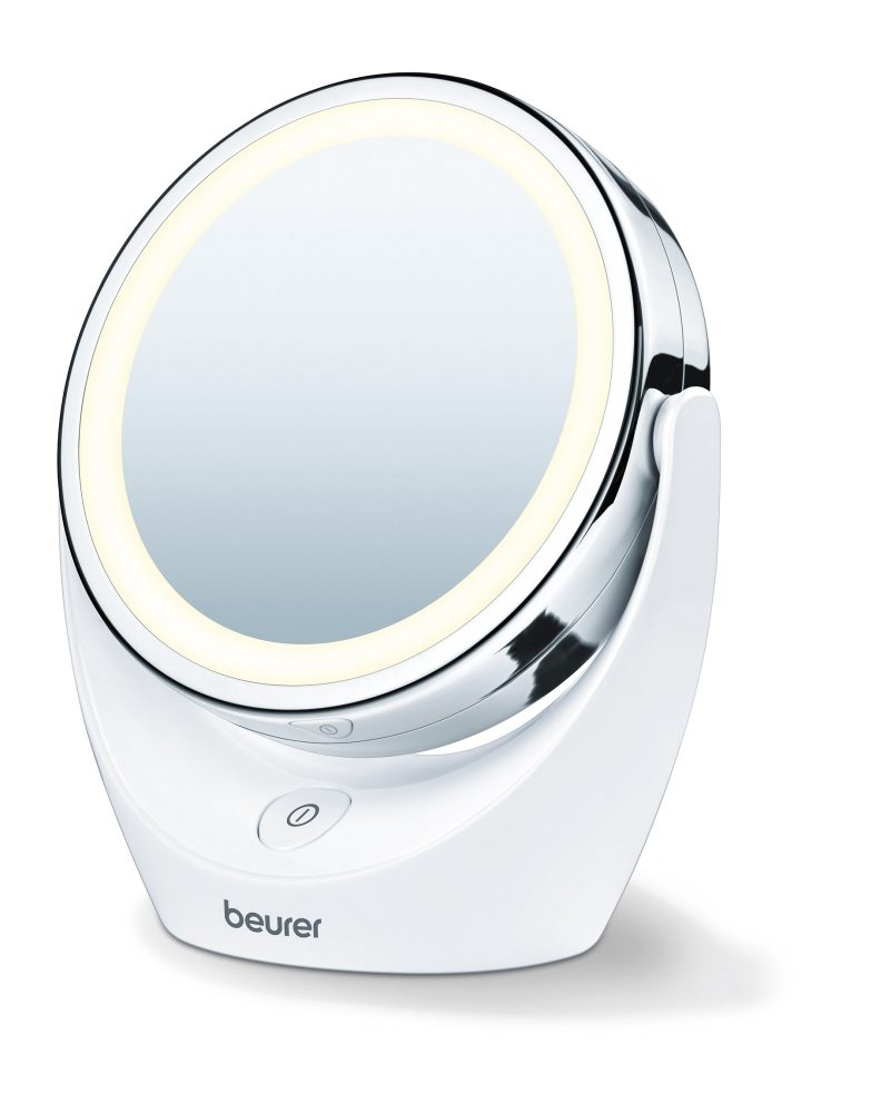 Beurer BS 49 осветено козметично огледало; 12 LED; 5x увеличение; 2 огледала; 11 см