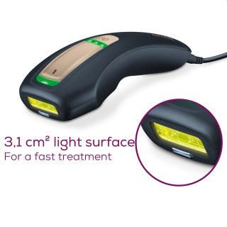 Beurer IPL 5800 PureSkin Pro Hair-remover, Auto flash, 3.1 cm2, 600 000 pulses, safe skin sensor, UV filter, 3 energy levels, black