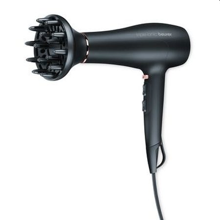 Сешоар Beurer HC 50, 2200 W, тройна йонна функция, 2 приставки, 3 степени на температура, 2 скорости, студен въздух, защита от прегряване