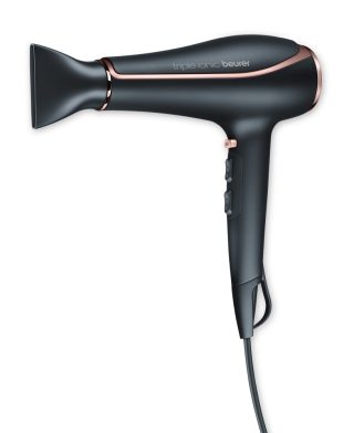 Сешоар Beurer HC 80, 2200 W, тройна йонна функция, професионален AC мотор, 2 приставки, 3 степени на температура, 2 скорости на въздуха, студен въздух, защита от прегряване