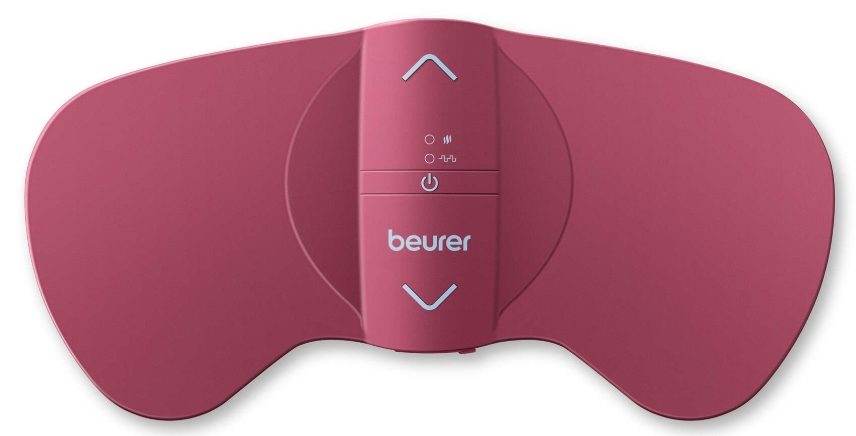 Beurer EM 50 Menstrual Relax, облекчава болки при менструация или ендометриоза, комбинация от топлина и TENS, 2 сменяеми гел тампона