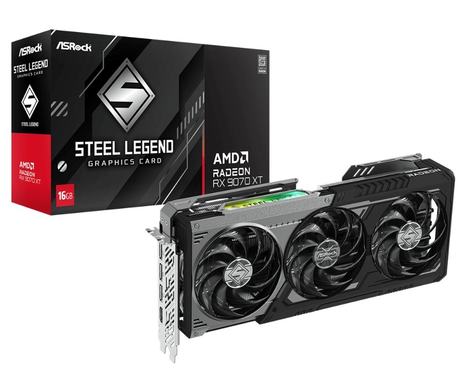 Asrock RX 9070 XT 16GB Steel Legend Dark