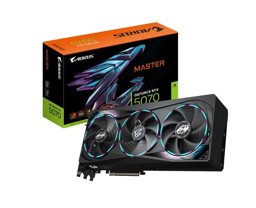 Видео карта Gigabyte Aorus GeForce RTX 5070 12GB GDDR7 Master