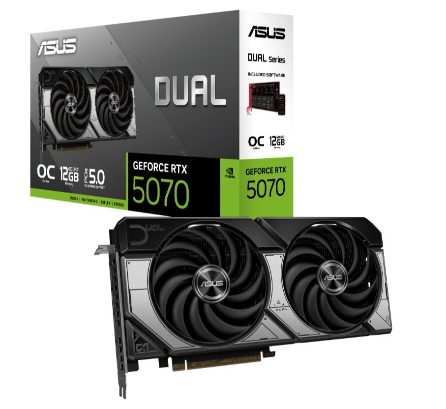 ASUS Dual GeForce RTX 5070 12GB GDDR7 OC
