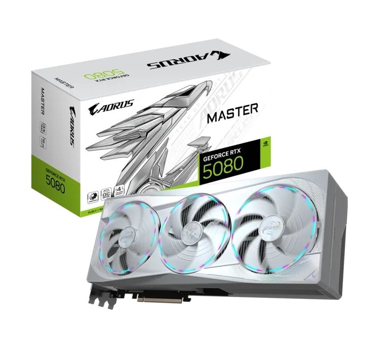 Gigabyte Aorus GeForce RTX 5080 16GB GDDR7 Master Ice
