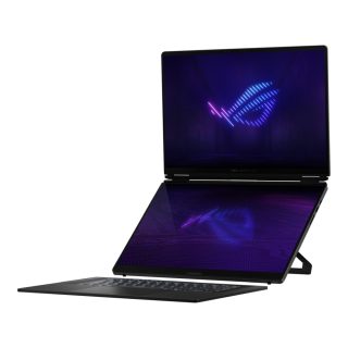 Asus ROG Zephyrus Duo 16, GX651AX-SR086X, Intel Ultra 9 16.0 OLED WQXGA+ 2880x1800 16:10 Bend+500nits (HDR 1100nits) Glare DCI-P3:100%, 120Hz, LPDDR5X 64GB (вградена), 2TB G4, RTX5090 24GB G5, Wi-Fi 7, Backlit Kbd 1-Zone RGB, Windows 11 Pro, Stell