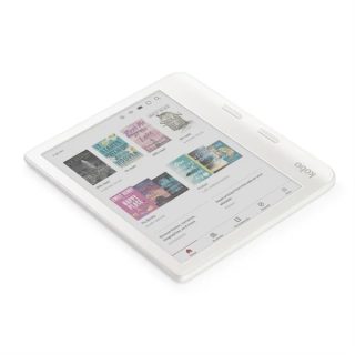 Kobo Libra Colour e-Book Reader, E Ink Kaleido сензорен екран 7 инча, 1680 x 1264, 32 GB, 2 GHz, Тегло 0.215 kg, Безжичен, ComfortLight PRO, IPX8 - до 60 минути в 2 метра вода, 15 файлови формата поддържани нативно, Бял